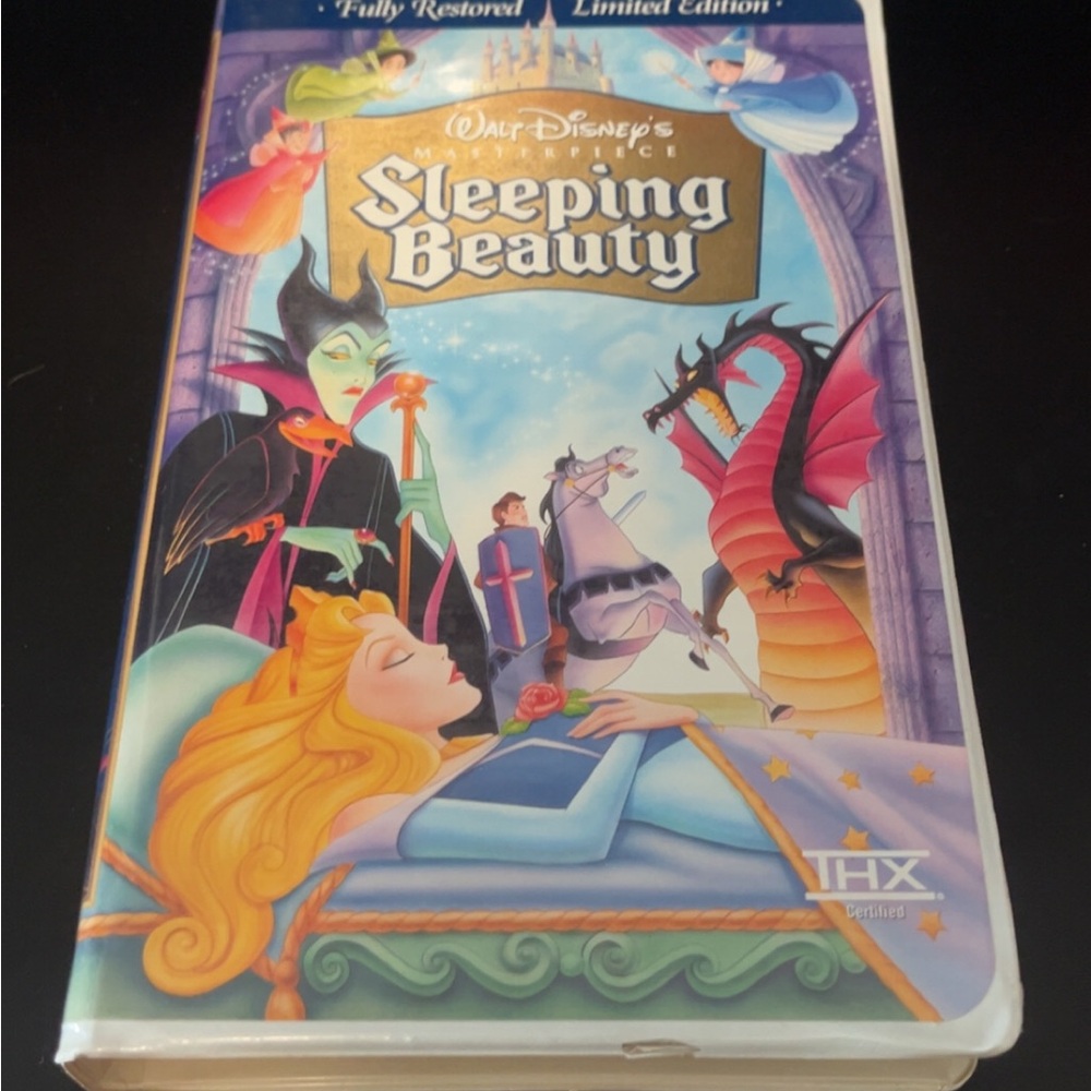 Disney Sleeping Beauty VHS - Purple and Blue
